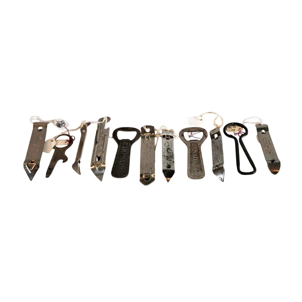 Vintage Metal‎ Bottle Openers Beer Soda Kitchen Barware Tools - Lot of 11